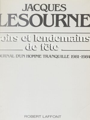 cover image of Soirs et lendemains de fête